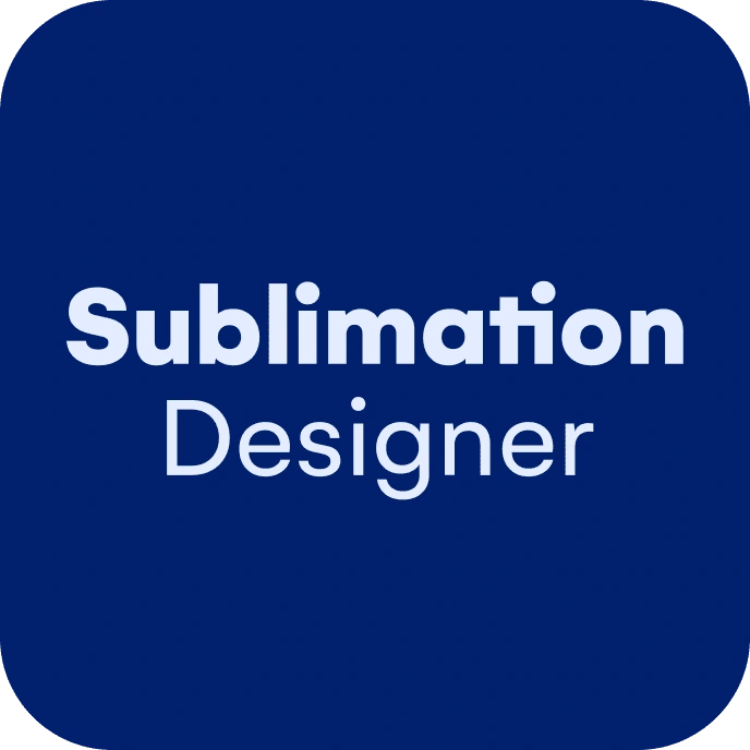 sublimation designer app logo rounded