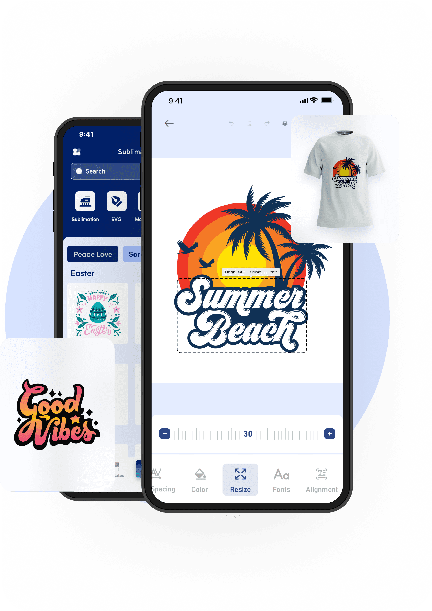 Sublimation Designer interface